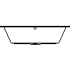 RIHO Polska - Wanna prostokątna Lusso 180x80 BA98 - widok dwg