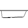 RIHO Polska - Wanna prostokątna Lusso Plus 170x80 BA12 - widok dwg