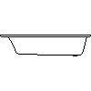 RIHO Polska - Wanna prostokątna Miami 180x80 BB64 - widok dwg