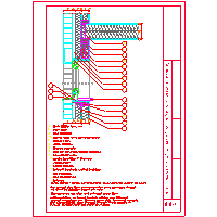 Pfleiderer - Canadian skeleton - CANADIAN SKELETON - OPENING HOLE IN THE WALL TO WALL SLEEVE WITH BRICK-section (OO-1) dwg