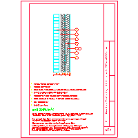 Pfleiderer - Canadian skeleton - SKELETON CANADA - EXTERNAL WALLS OF WALL SLEEVE WITH BRICK-section (SZ-1) dwg