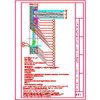 Pfleiderer - Canadian skeleton - CANADIAN SKELETON - OPENING HOLE IN THE WALL WITH thin layer plaster-section (OO-3) dwg