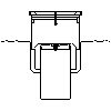 WT-Polska Sp.z o.o. - Wpust sanitarny dwuczęściowym SSK-100-E-S-HV   (odpływ DN 100) - przekrój dwg