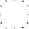 WT-Polska Sp. z o.o.  - SA-E-PTA-600 (square, the light of 600 x 600 mm) - Projection dwg