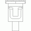 WT-Polska Sp. z o.o.  - Groove Mini M-50-E-S (outflow DN 50 - vertical) - Section dwg