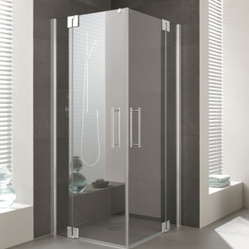 Kermi - Kermi - Cabin Corner Swing door with fixed fields