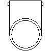 Kanlux S.A. - Oprawa ogrodowa MAGRA EL-135 - rzut dwg