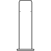 Kanlux S.A. - Oprawa ogrodowa AGARA EL-30 - widok z przodu dwg