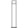 Kanlux S.A. - Oprawa ogrodowa VERA LED EL-50 - widok z boku dwg