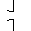 Kanlux S.A. - Binding facade External BART EL-260 - Side view dwg