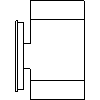 Kanlux S.A. - Binding facade External BART EL-135 - Side view dwg