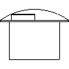 Kanlux S.A. - Binding  in-ground and rollover ROGER DL-2LED6 - Front view dwg