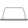 Kanlux S.A. - Downlight LED pens MCOB DLP-18 - Front view dwg