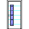 POL-SKONE Sp. z o.o. - Interior doors Size 90 - Front view dwg