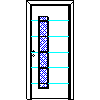 POL-SKONE Sp. z o.o. - Interior doors Size 80 - Front view dwg