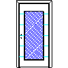 POL-SKONE Sp. z o.o. - Interior doors Size 90 - Front view dwg