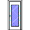 POL-SKONE Sp. z o.o. - Interior doors Size 80 - Front view dwg