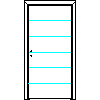 POL-SKONE Sp. z o.o. - Interior doors Size 90 - Front view dwg