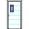 POL-SKONE Sp. z o.o. - Interior doors Size 90 - Front view dwg