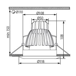 Kanlux S.A. - LED Downlight DAGO MCOB DLP-10 - 02