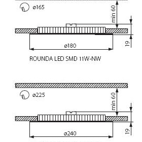 Kanlux S.A. - Downlight ROUNDA LED SMD 11W-NW - 02