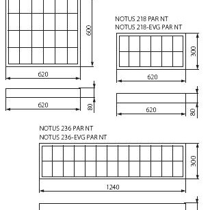 Kanlux S.A. - Oprawa rastrowa NOTUS 218-EVG PAR NT - 02