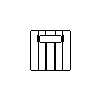 Grupa Prefabet S.A. - Tongue and groove with the handle block PWU 590x240x240 mm - Side view dwg