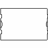 Grupa Prefabet S.A. - Tongue and groove with the handle block PWU 590x400x240 mm - Plan view dwg