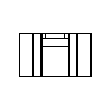 Grupa Prefabet S.A. - Tongue and groove with the handle block PWU 590x400x240 mm - Side view dwg