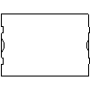 Grupa Prefabet S.A. - Pióro-wpust z uchwytem Bloczek PWU 590x420x240 mm - widok z góry dwg