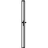 STOLBUD Włoszczowa - Drzwi wewnętrzne A.2.A 990x2062 - widok z boku dwg