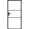 STOLBUD Włoszczowa - Drzwi wewnętrzne A.2.A 990x2062 - widok z przodu dwg