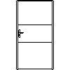 STOLBUD Włoszczowa - Interior doors A.2.A 1090x2062 - Front view dwg