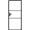 STOLBUD Włoszczowa - Interior doors A.2.A 890x2062 - Front view dwg