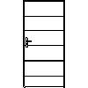 STOLBUD Włoszczowa - Interior doors A.5.A 990x2062 - Front view dwg