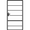 STOLBUD Włoszczowa - Interior doors A.5.A 1090x2062 - Front view dwg