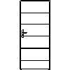 STOLBUD Włoszczowa - Drzwi wewnętrzne A.5.A 890x2062 - widok z przodu dwg