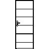 STOLBUD Włoszczowa - Interior doors A.5.A 790x2062 - Front view dwg