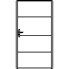 STOLBUD Włoszczowa - Drzwi wewnętrzne A.3.A 1090x2062 - widok z przodu dwg