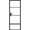 STOLBUD Włoszczowa - Interior doors A.3.A 790x2062 - Front view dwg