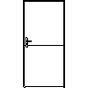 STOLBUD Włoszczowa - Interior doors A.1.A 990x2062 - Front view dwg