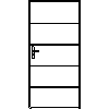 STOLBUD Włoszczowa - Interior doors A.4.A 990x2062 - Front view dwg