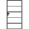 STOLBUD Włoszczowa - Interior doors A.4.A 1090x2062 - Front view dwg