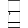 STOLBUD Włoszczowa - Interior doors A.4.A 890x2062 - Front view dwg