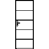 STOLBUD Włoszczowa - Interior doors A.4.A 790x2062 - Front view dwg