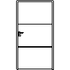 STOLBUD Włoszczowa - Interior doors A.2.A 1100x2067 - Front view dwg