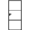 STOLBUD Włoszczowa - Drzwi wewnętrzne A.2.A 900x2067 - widok z przodu dwg