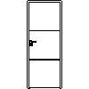 STOLBUD Włoszczowa - Drzwi wewnętrzne A.2.A 800x2067 - widok z przodu dwg