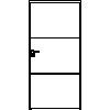 STOLBUD Włoszczowa - Interior doors A.2.A 1000x2067 - Front view dwg