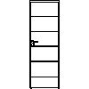 STOLBUD Włoszczowa - Interior doors A.5.A 700x2067 - Front view dwg